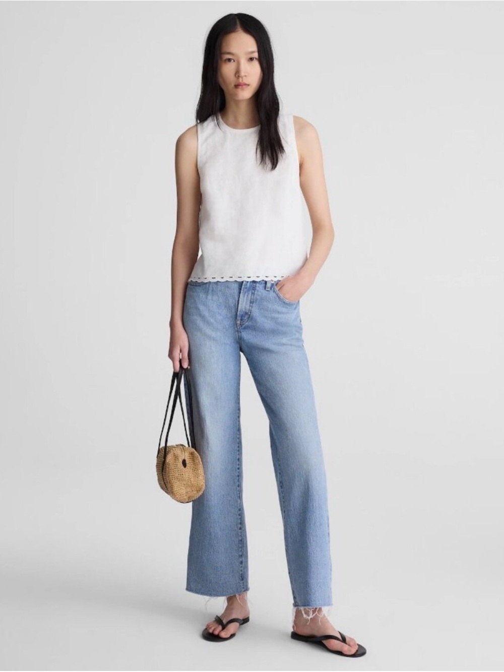 Madewell Shell Top in 100% Linen